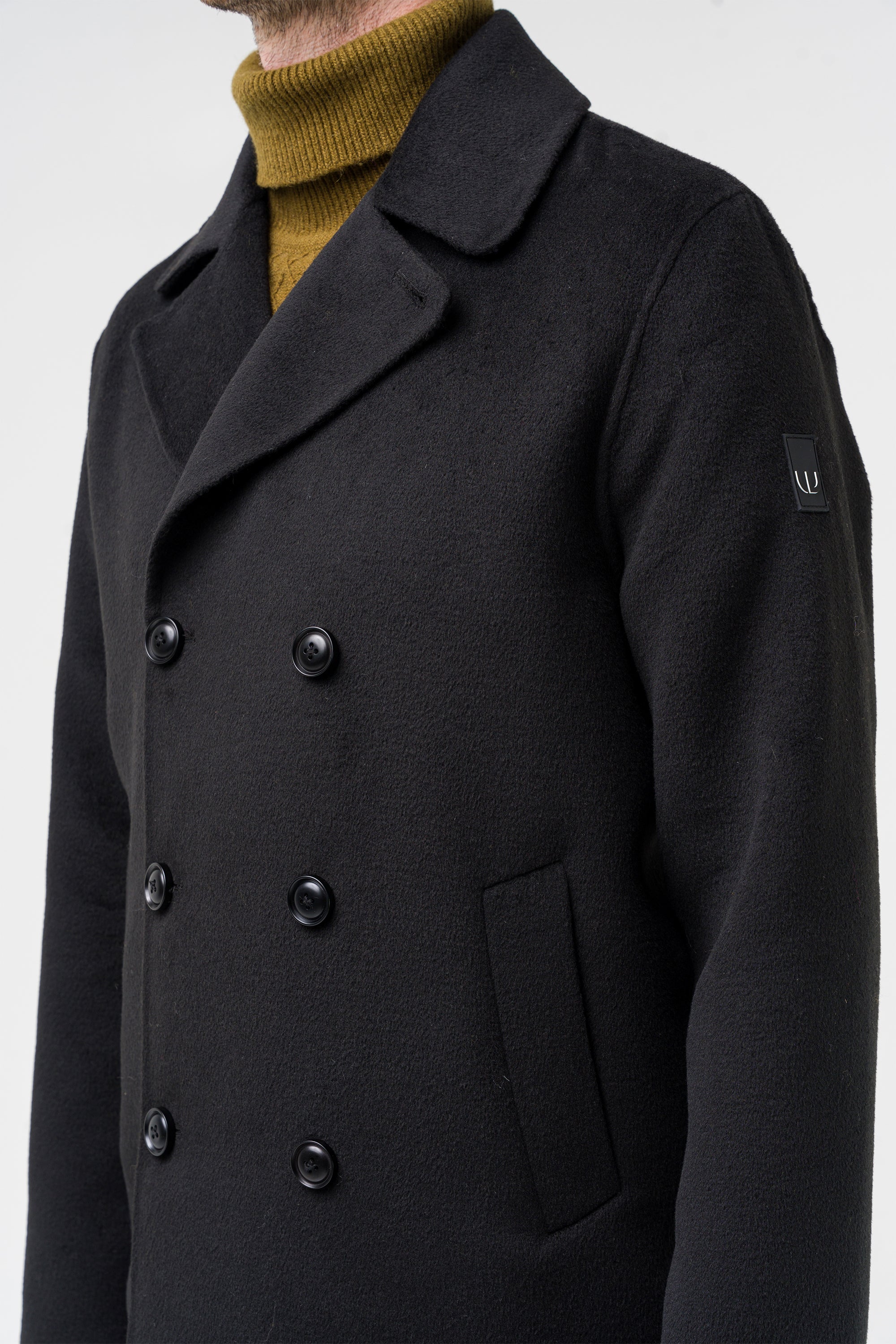 Double-breasted cloth coat